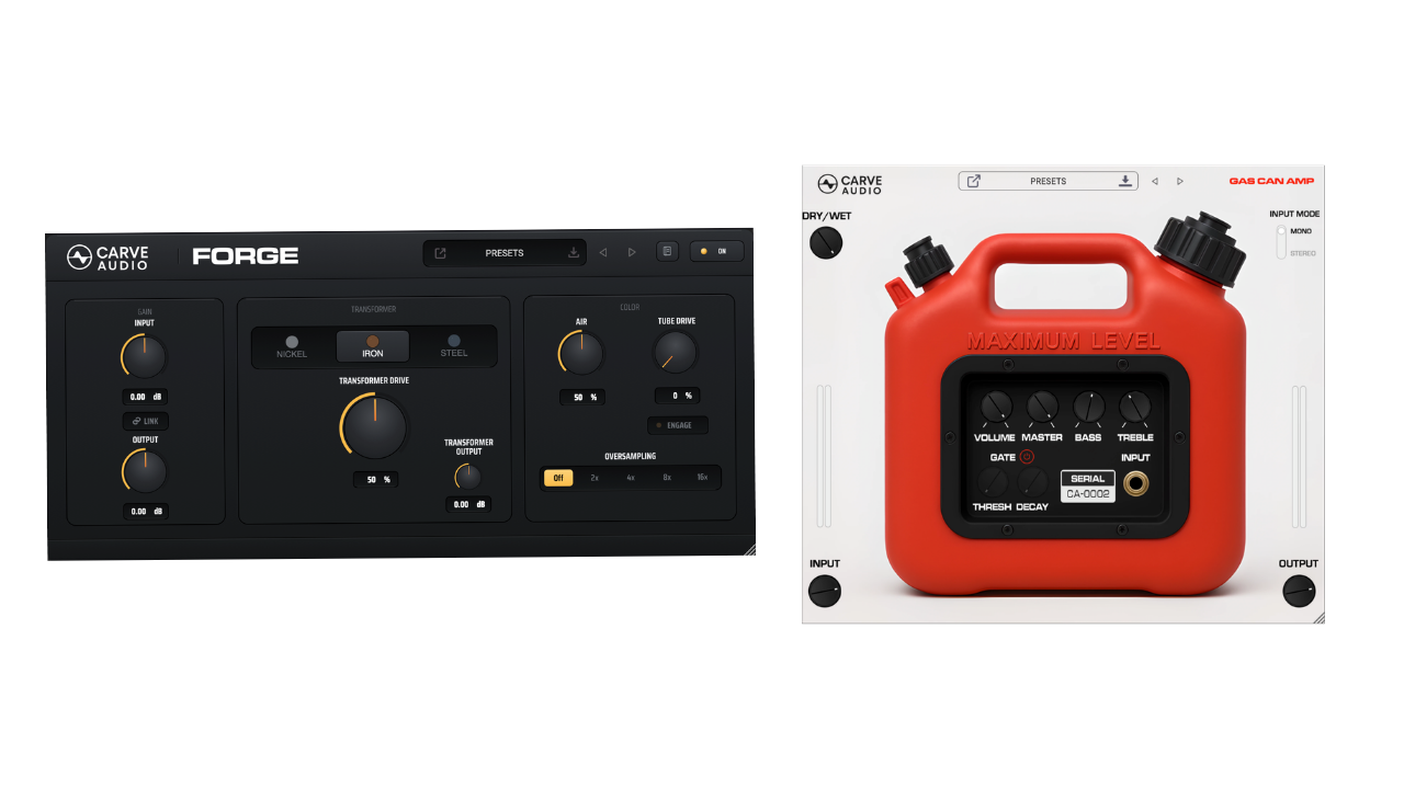 Carve Audio Character Bundle, audio plugins, forge, gas can amp